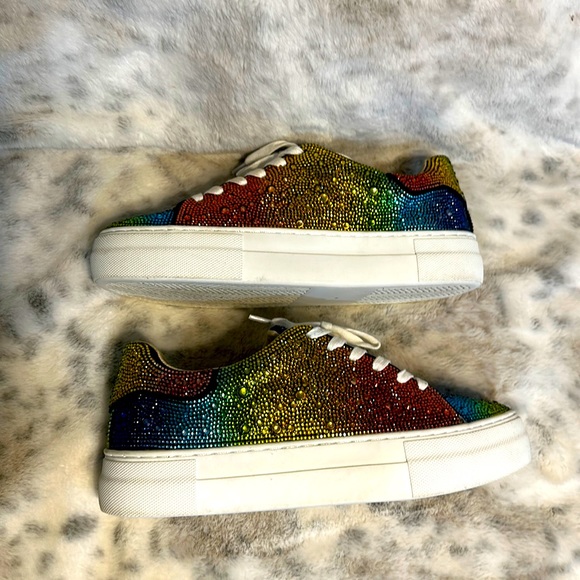 🤩BETSY JOHNSON🔥SIDNY🌈SNEAKERS🔥SZ 7.5‼️WORN ONCE‼️NO BOX‼️NWOT‼️ - Picture 4 of 6